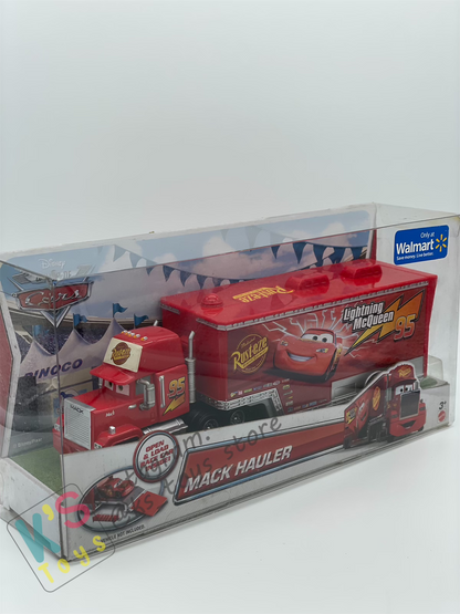 Hauler Disney Pixar Cars by Mattel, Bundle of 2 Haulers; Chet Boxkaar Hauler and Mack CARS 1 - BNIP - Please Read Description!!