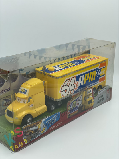 Hauler Disney Pixar Cars by Mattel, Bundle of 2 Haulers; Mood Springs Hauler and RPM Hauler - BNIP - Please Read Description!!