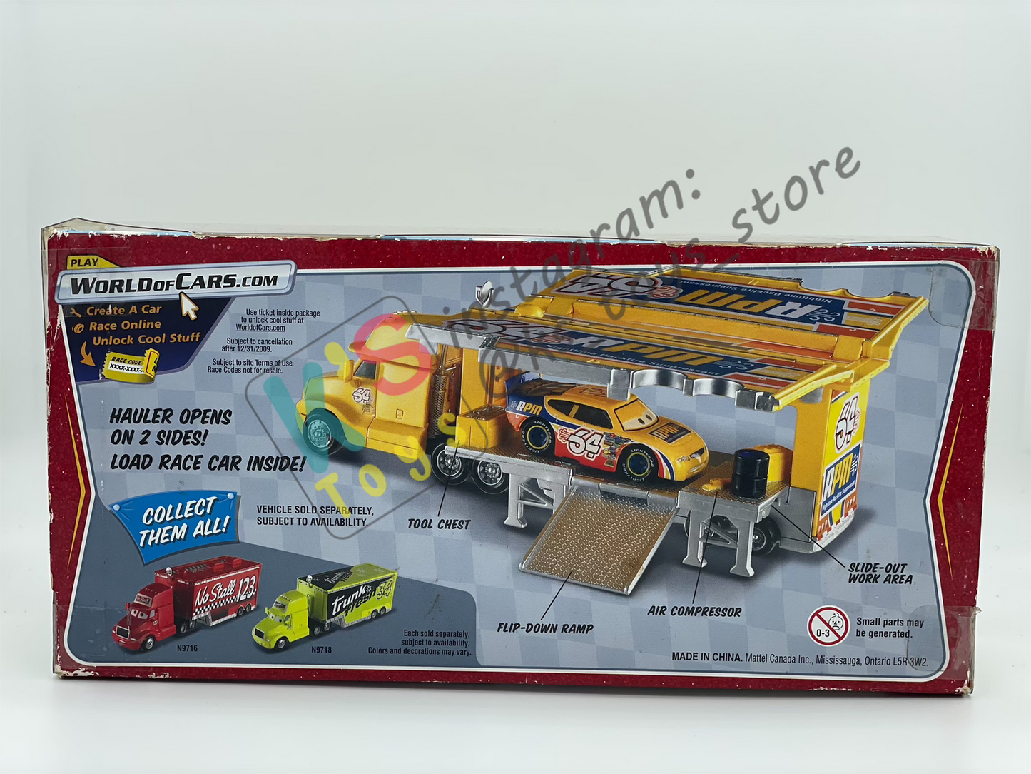 Hauler Disney Pixar Cars by Mattel, Bundle of 2 Haulers; Mood Springs Hauler and RPM Hauler - BNIP - Please Read Description!!