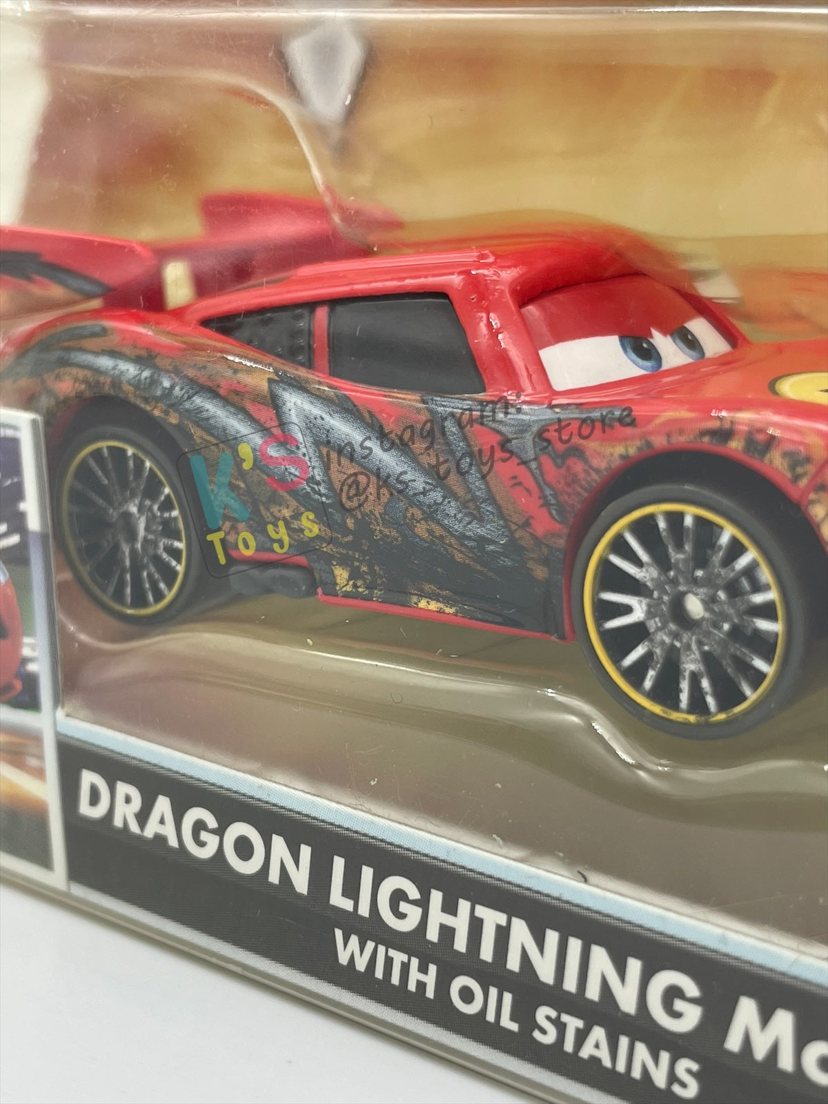 DISNEY PIXAR CARS "DRAGON LIGHTNING MCQUEEN WITH OIL STAINS" TOKYO MATER SERIES - Cars Toon - BNIP
