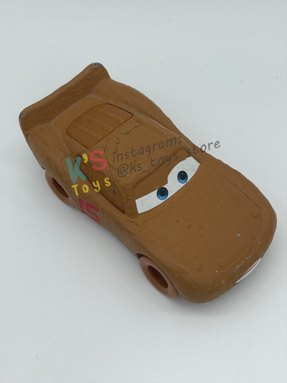 PRE-OWNED / LOOSE DISNEY PIXAR CARS - "LIGHTNING MCQUEEN AS CHESTER WHIPPLEFILTER" CARS 2 SERIES - NEAR MINT CONDITION - READ DESCRIPTION!!!!!!!!!!