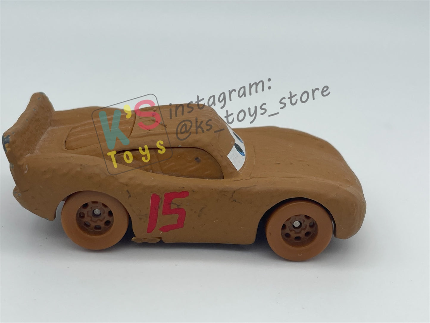 PRE-OWNED / LOOSE DISNEY PIXAR CARS - "LIGHTNING MCQUEEN AS CHESTER WHIPPLEFILTER" CARS 2 SERIES - NEAR MINT CONDITION - READ DESCRIPTION!!!!!!!!!!