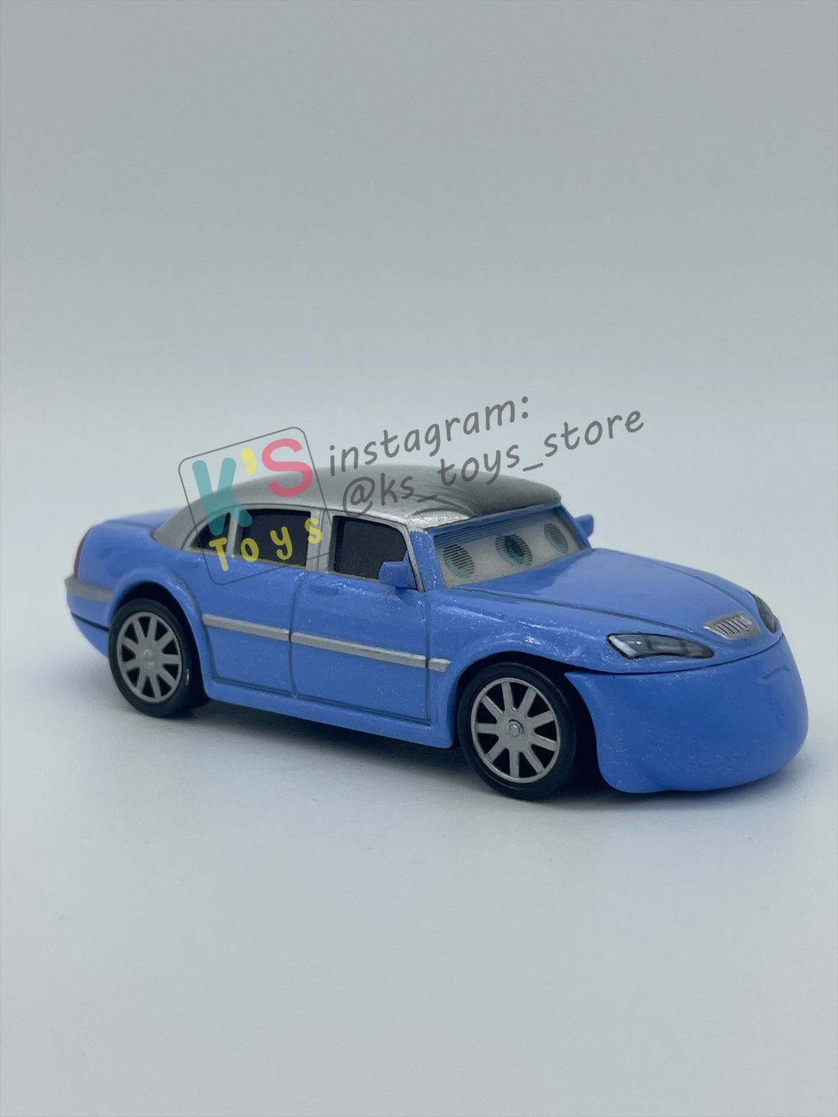 PRE-OWNED / LOOSE DISNEY PIXAR CARS - "JAY LIMO (LENTICULAR EYES)" CARS 2 SERIES - MINT / NEAR MINT CONDITION - READ DESCRIPTION!!!!!!!!!!
