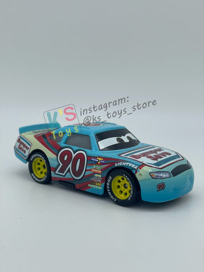 PRE-OWNED / LOOSE DISNEY PIXAR CARS - "Ponchy Wipeout (Bumper save #90)" CARS 3 SERIES - MINT / NEAR MINT CONDITION - READ DESCRIPTION!!!!!!!!!!