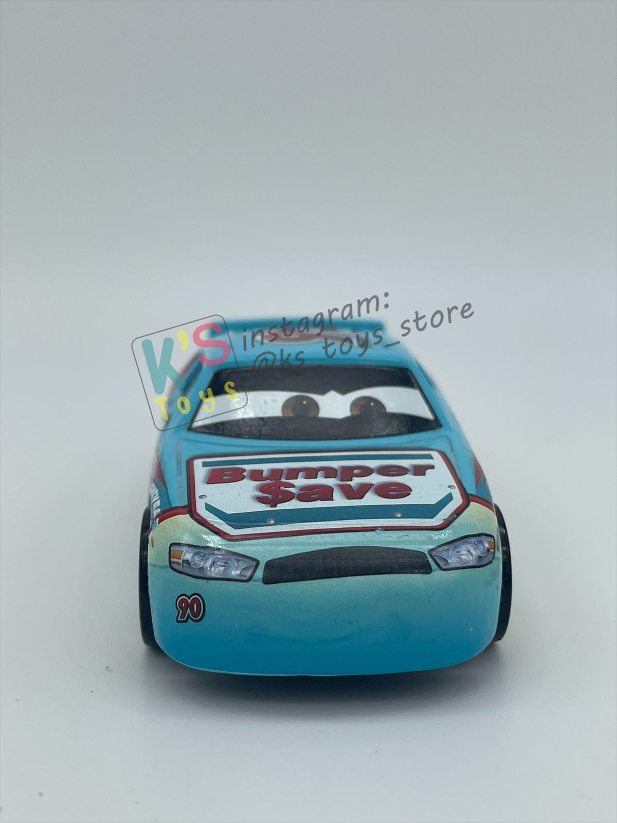 PRE-OWNED / LOOSE DISNEY PIXAR CARS - "Ponchy Wipeout (Bumper save #90)" CARS 3 SERIES - MINT / NEAR MINT CONDITION - READ DESCRIPTION!!!!!!!!!!