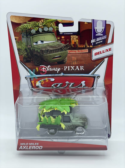 DELUXE DISNEY PIXAR CARS BY MATTEL, WILD MILES AXLEROD - MEL DORADO SHOW SERIES - BNIP