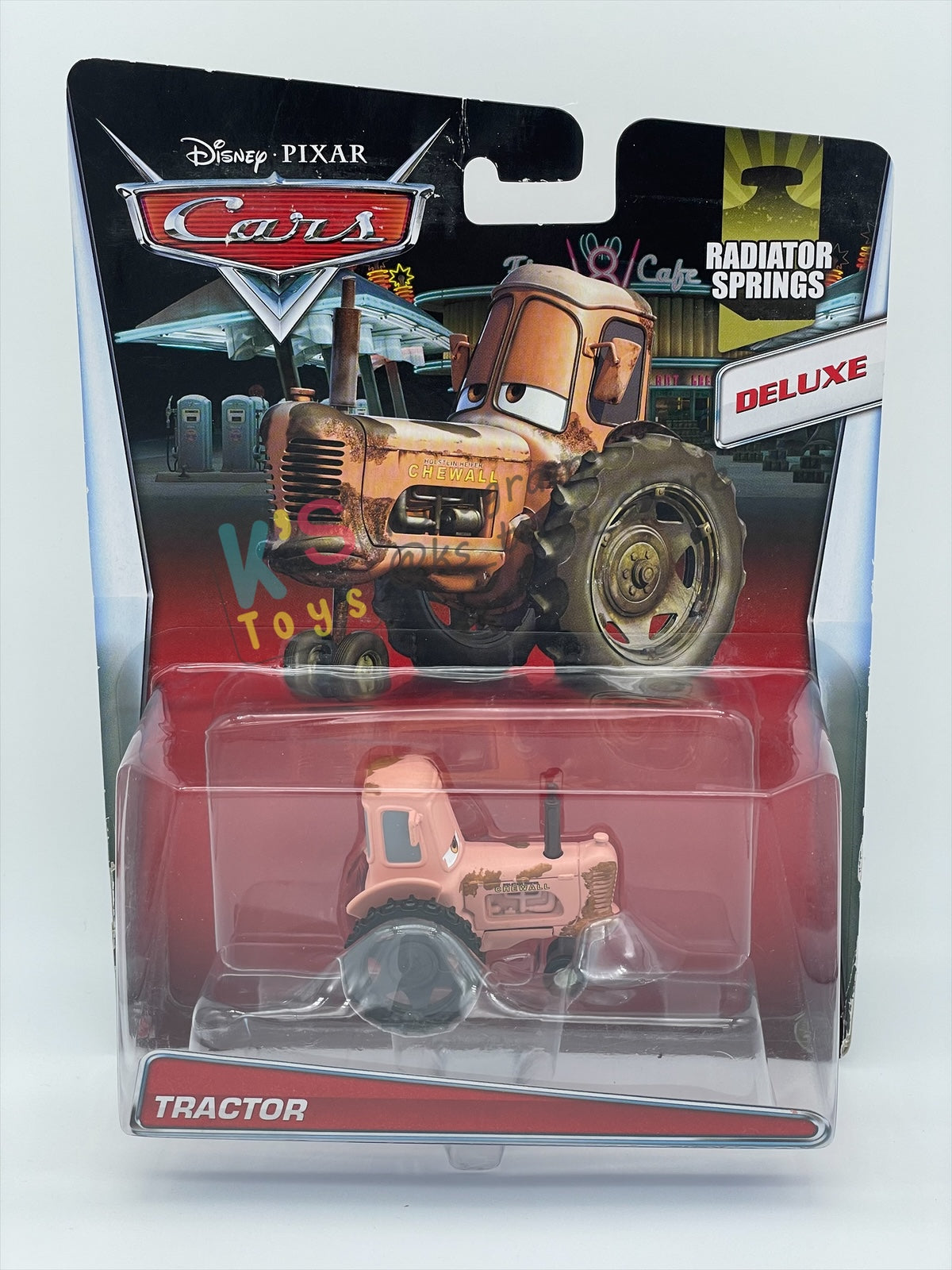DELUXE DISNEY PIXAR CARS BY MATTEL, PINK TRACTOR - RADIATOR SPRINGS SERIES - BNIP