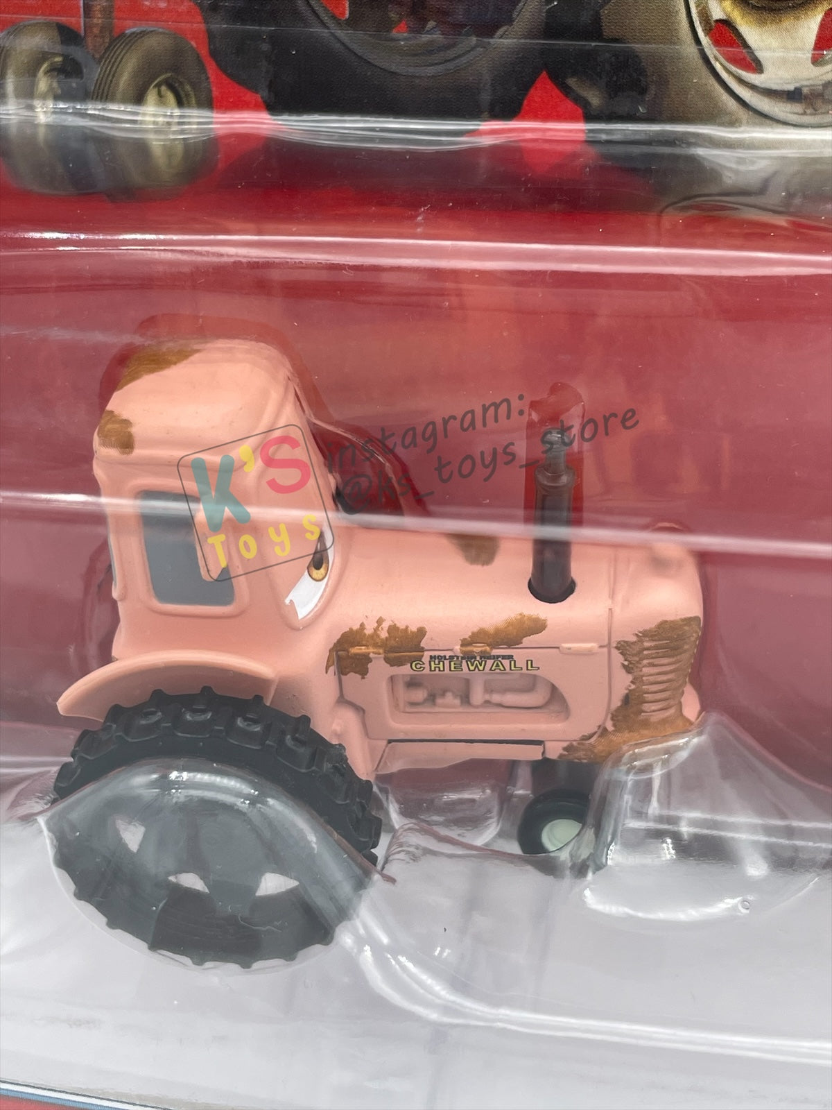 DELUXE DISNEY PIXAR CARS BY MATTEL, PINK TRACTOR - RADIATOR SPRINGS SERIES - BNIP
