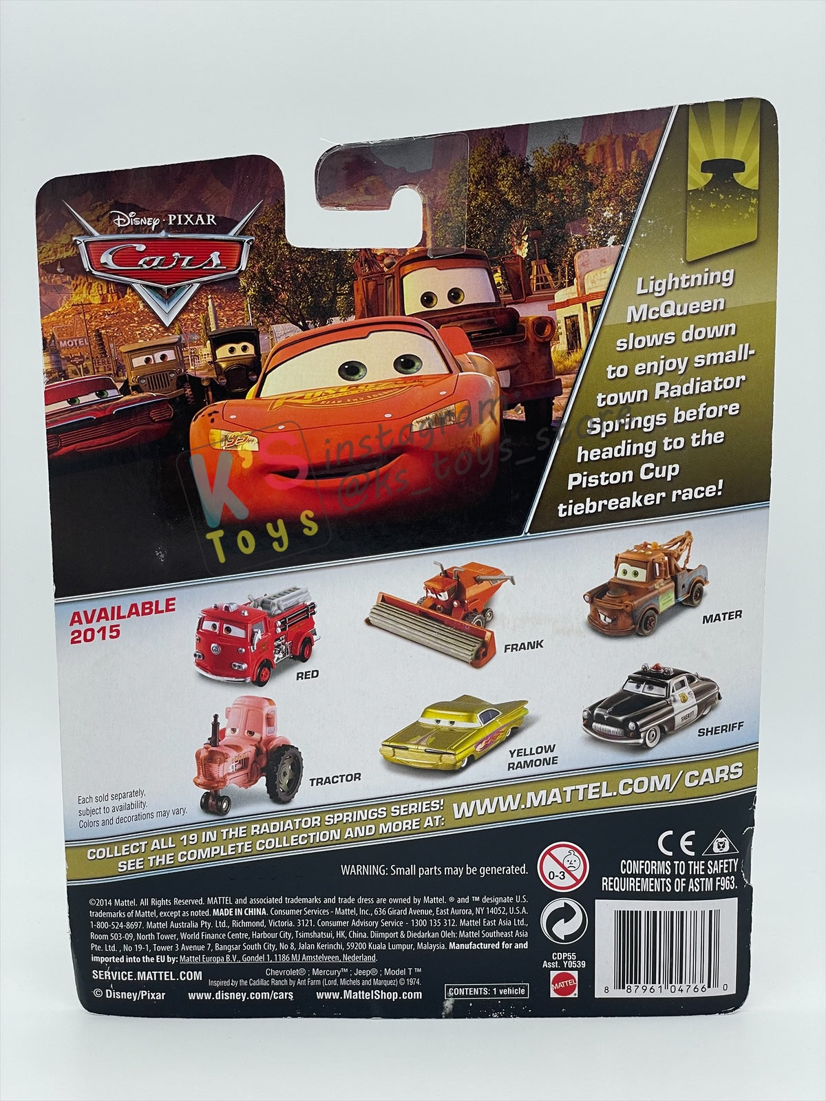 DELUXE DISNEY PIXAR CARS BY MATTEL, PINK TRACTOR - RADIATOR SPRINGS SERIES - BNIP