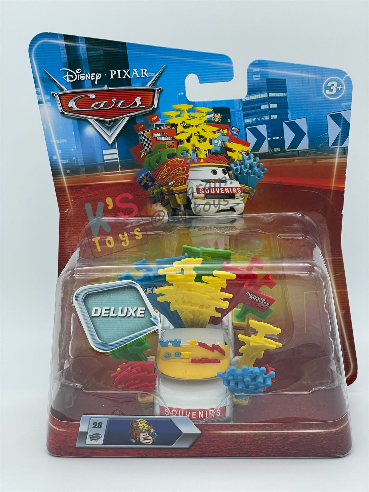 DELUXE DISNEY PIXAR CARS BY MATTEL, "BRIAN PARK MOTORS" SOUVENIRS - BNIP