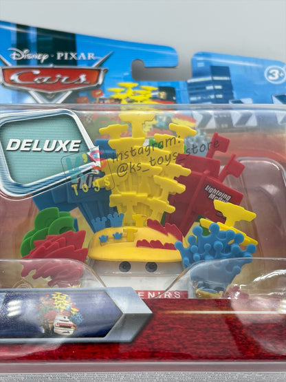 DELUXE DISNEY PIXAR CARS BY MATTEL, "BRIAN PARK MOTORS" SOUVENIRS - BNIP