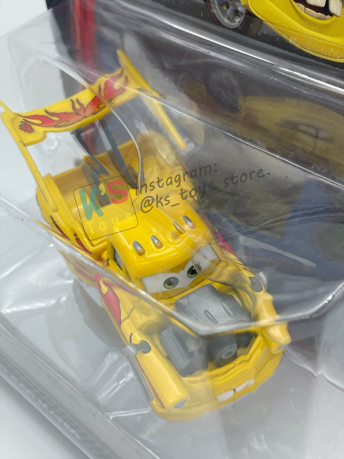 DELUXE DISNEY PIXAR CARS BY MATTEL, "FUNNY CAR MATER (HOT ROD MATER)" - BNIP
