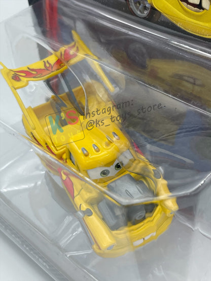 DELUXE DISNEY PIXAR CARS BY MATTEL, "FUNNY CAR MATER (HOT ROD MATER)" - BNIP