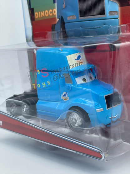 DELUXE DISNEY PIXAR CARS BY MATTEL "GRAY SEMI" DINOCO SERIES - BNIP