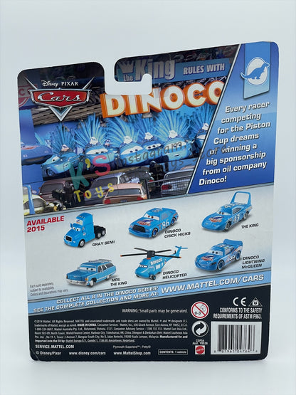 DELUXE DISNEY PIXAR CARS BY MATTEL "GRAY SEMI" DINOCO SERIES - BNIP