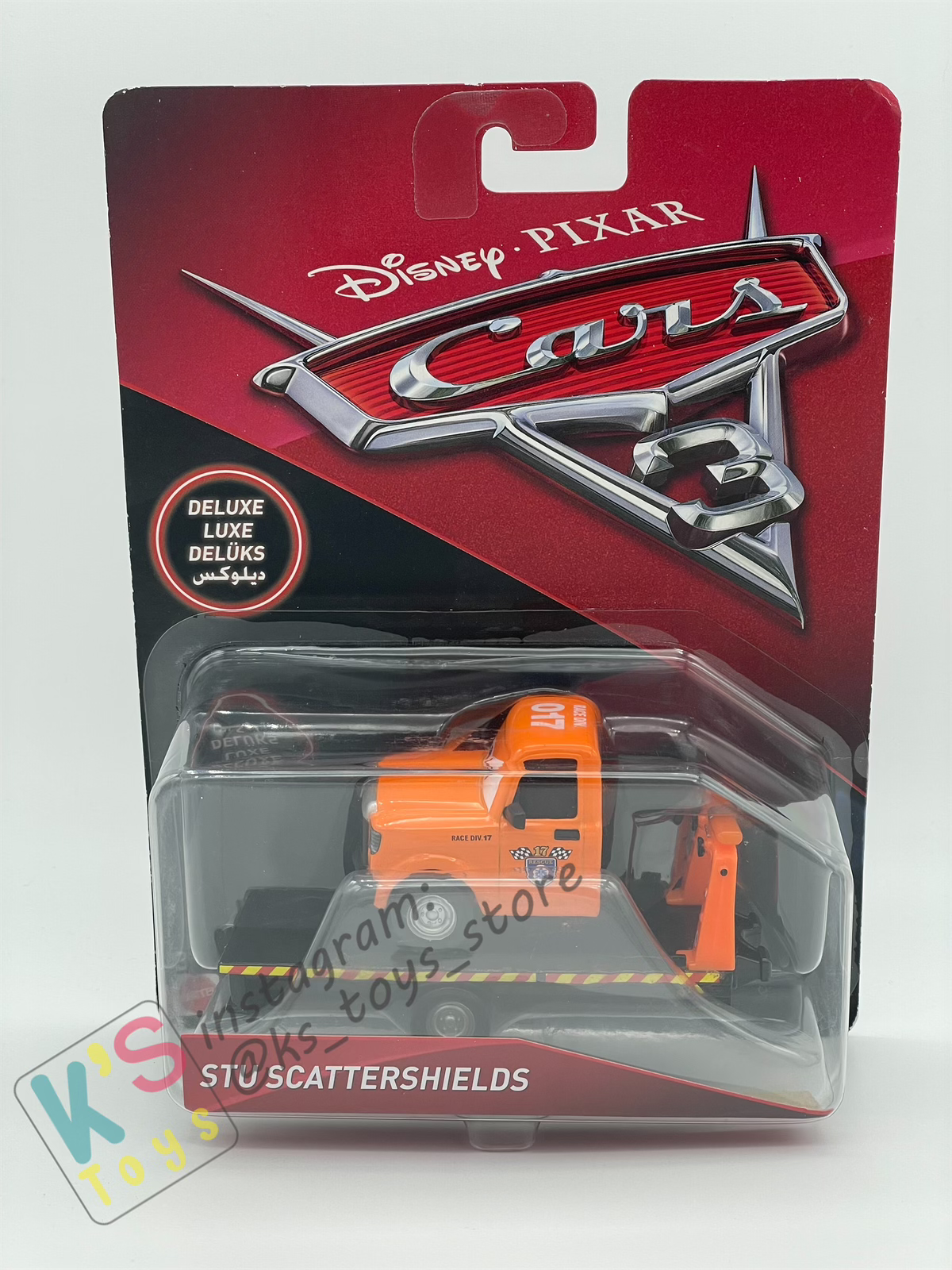 DELUXE RARE DISNEY PIXAR CARS "STU SCATTERSHIELD" CARS 3 - BNIP