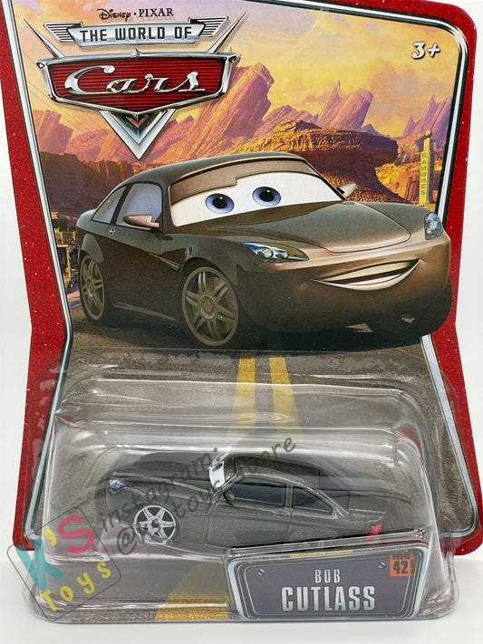 DISNEY PIXAR CARS BY MATTEL, THE WORLD OF CARS SERIES - BOB CUTLASS #42 - BNIP