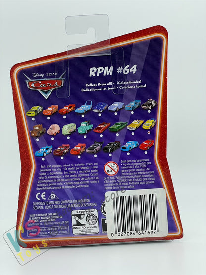 DISNEY PIXAR CARS BY MATTEL, SUPERCHARGED SERIES - RPM #64 - BNIP