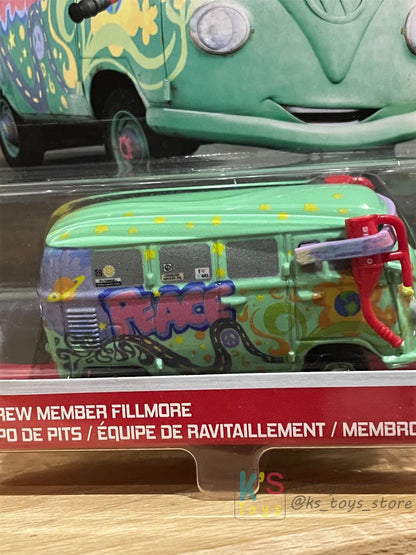 DISNEY PIXAR CARS BY MATTEL, PIT CREW MEMBER FILLMORE - METAL - BNIP