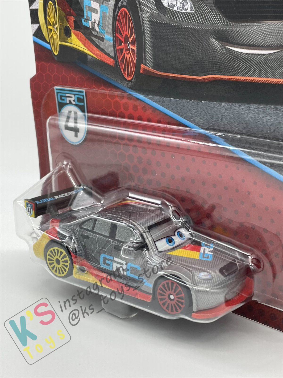 DISNEY PIXAR CARS BY MATTEL - "MAX SCHNELL" GRC SERIES 2024 NEW RELEASE - BNIP