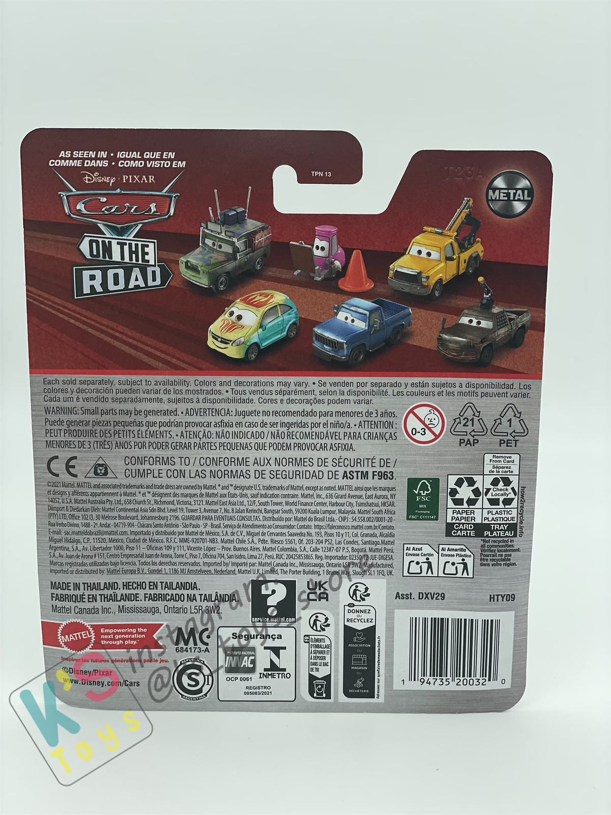 DISNEY PIXAR CARS BY MATTEL, LOGAN GEARSALL - 2024 NEW RELEASED - BNIP