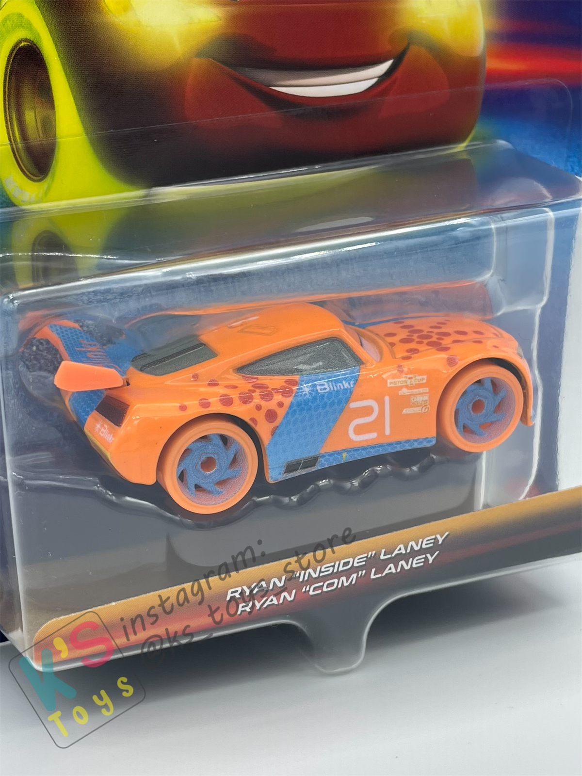 GLOW RACERS Disney Pixar Cars by MATTEL, RYAN "INSIDE" LANEY - RELEASE 2024 - BNIP