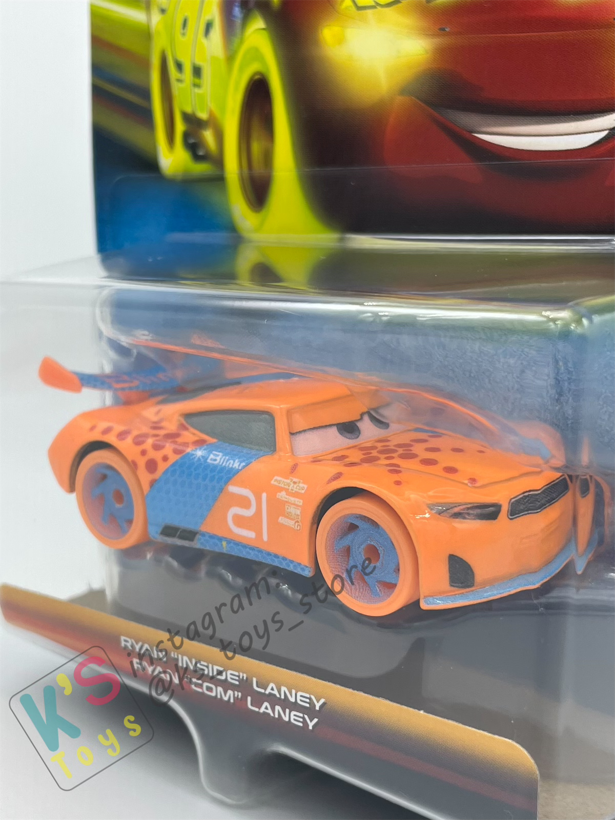 GLOW RACERS Disney Pixar Cars by MATTEL, RYAN "INSIDE" LANEY - RELEASE 2024 - BNIP