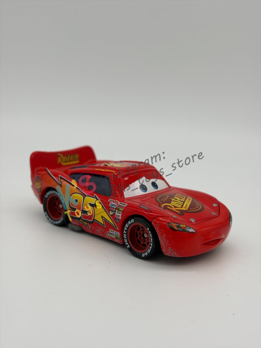 PRE-OWNED / LOOSE DISNEY PIXAR CARS - "IMPOUND LIGHTNING MCQUEEN" CARS CHASE SERIES - GOOD CONDITION