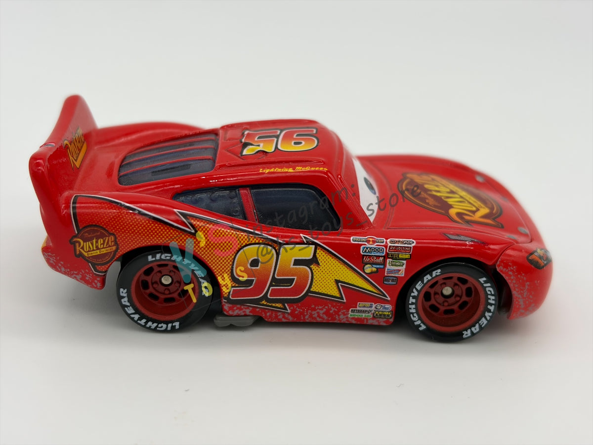 PRE-OWNED / LOOSE DISNEY PIXAR CARS - "IMPOUND LIGHTNING MCQUEEN" CARS CHASE SERIES - GOOD CONDITION