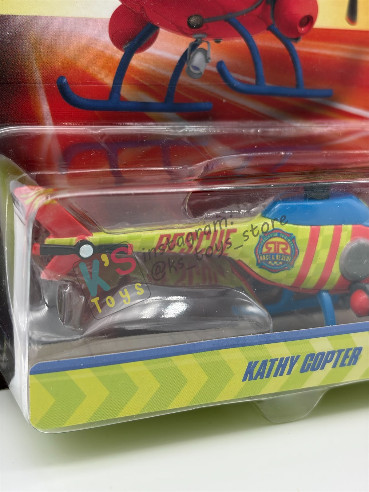 DISNEY PIXAR CARS BY MATTEL - "RACE AND RESCUE KATHY COPTER WITH ACCESSORIES" 2026 NEW RELEASE RACE & RESCUE SERIES - BNIP