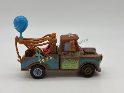 PRE-OWNED / LOOSE DISNEY PIXAR CARS BY MATTEL - "MATER, WITH BALLOON" - CARS 2 SERIES - GOOD CONDITION - READ DESCRIPTION!!!!!!!!!!