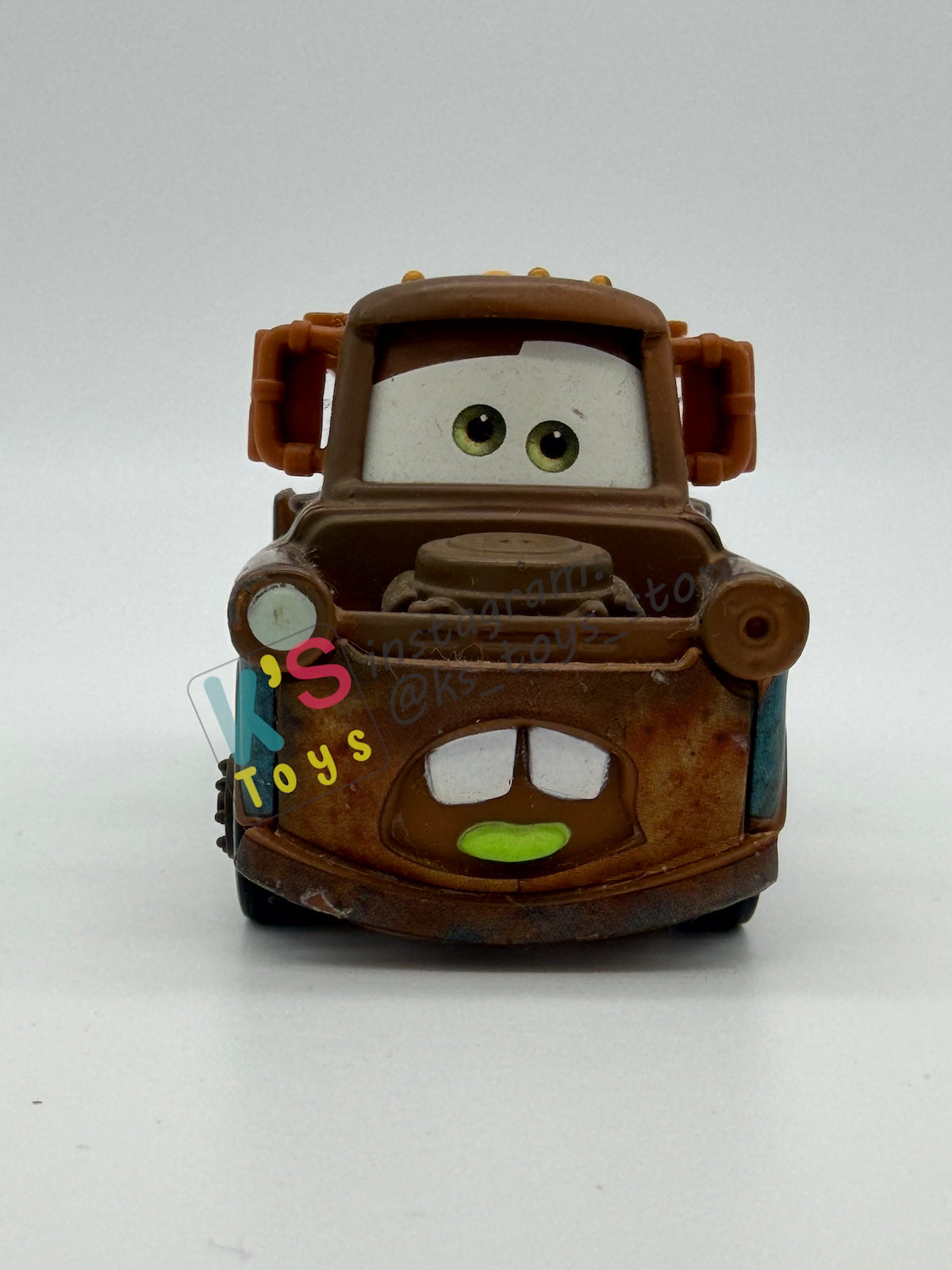 PRE-OWNED / LOOSE DISNEY PIXAR CARS BY MATTEL - "WASABI MATER" - CARS 2 SERIES - GOOD CONDITION - READ DESCRIPTION!!!!!!!!!!