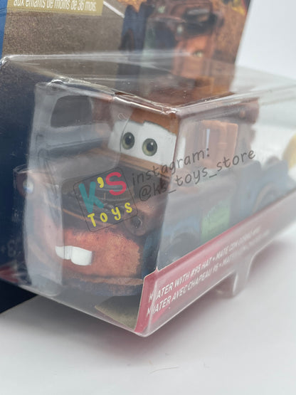 DISNEY PIXAR CARS BY MATTEL 1:55, "MATER WITH 95 HAT" - CARS 3 FLORIDA 3 SERIES - BNIP