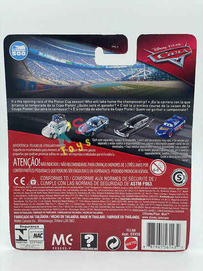 DISNEY PIXAR CARS BY MATTEL 1:55, "MATER WITH 95 HAT" - CARS 3 FLORIDA 3 SERIES - BNIP