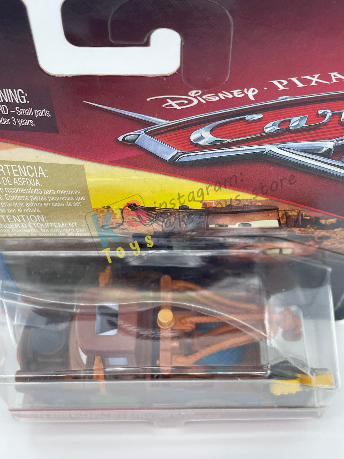 DISNEY PIXAR CARS BY MATTEL 1:55, "MATER WITH 95 HAT" - CARS 3 FLORIDA 3 SERIES - BNIP