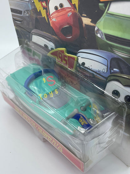 DISNEY PIXAR CARS BY MATTEL 1:55, "TEAM 95 AND 51 FLO" - CARS 3 FAN FAVOURITE SERIES - BNIP
