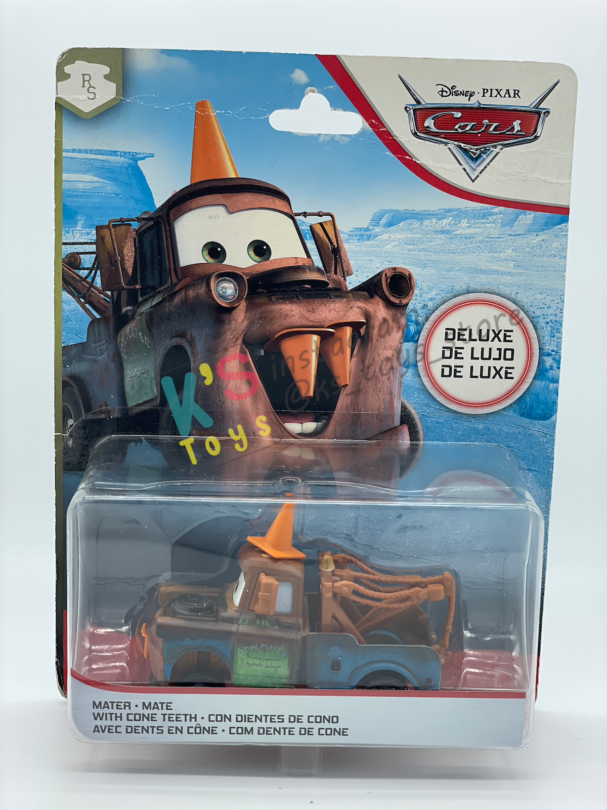 DELUXE DISNEY PIXAR CARS "MATER WITH CONE TEETH" - BNIP