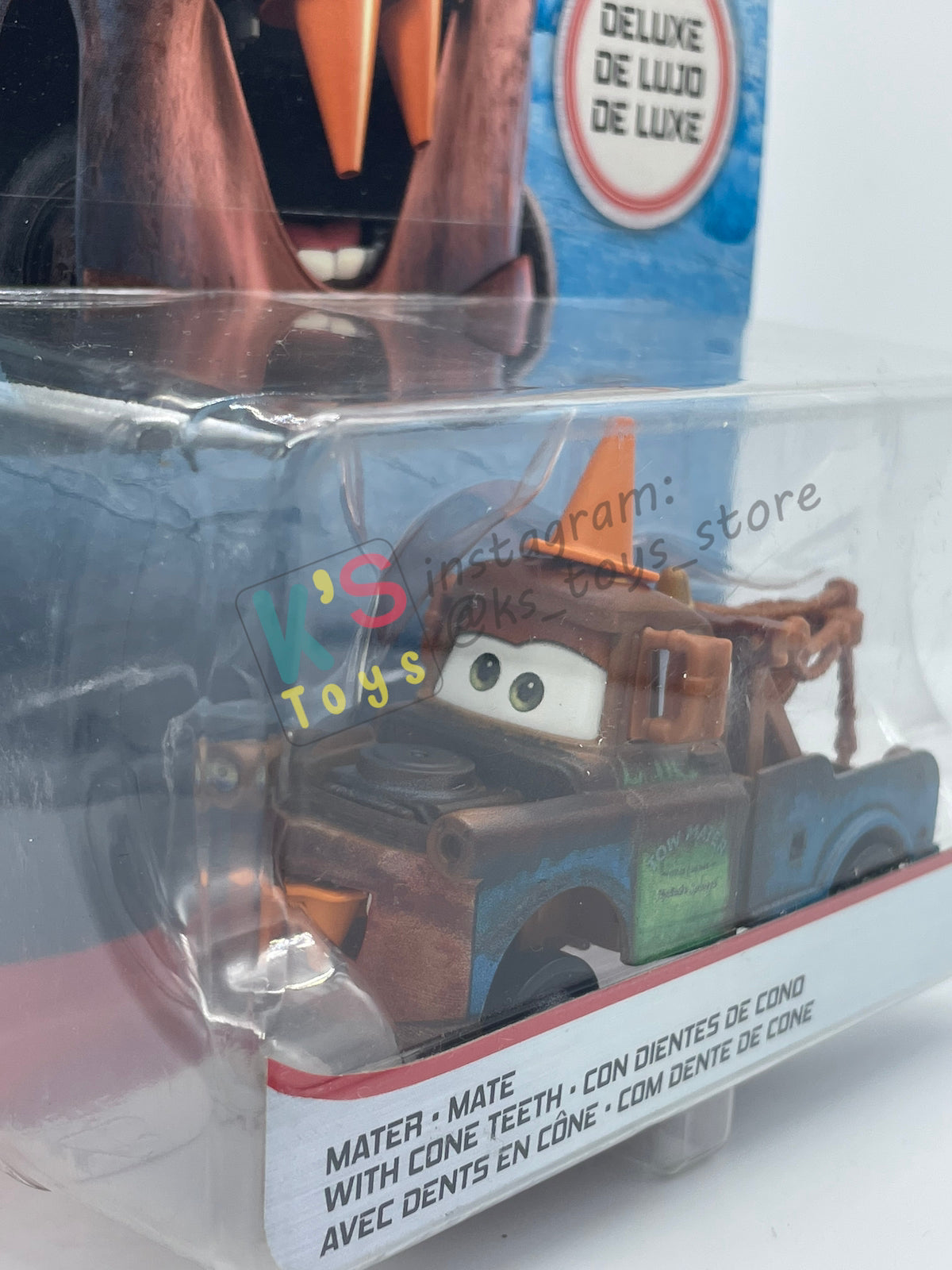 DELUXE DISNEY PIXAR CARS "MATER WITH CONE TEETH" - BNIP