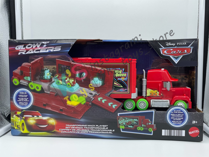HAULER GLOW RACERS Disney Pixar Cars by MATTEL, GLOW RACERS MACK PLAY SET; NEW RELEASE 2023 - BNIP