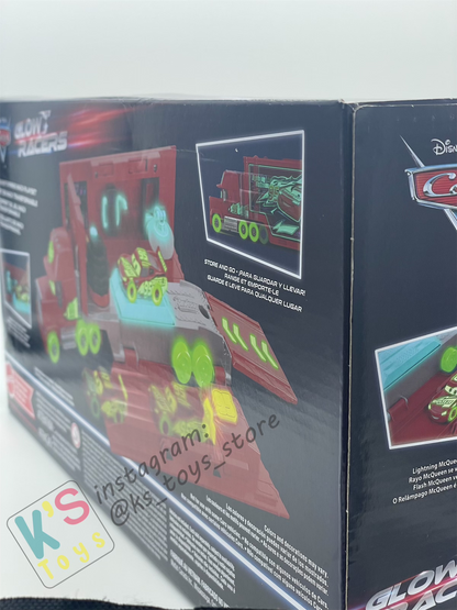HAULER GLOW RACERS Disney Pixar Cars by MATTEL, GLOW RACERS MACK PLAY SET; NEW RELEASE 2023 - BNIP