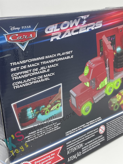 HAULER GLOW RACERS Disney Pixar Cars by MATTEL, GLOW RACERS MACK PLAY SET; NEW RELEASE 2023 - BNIP