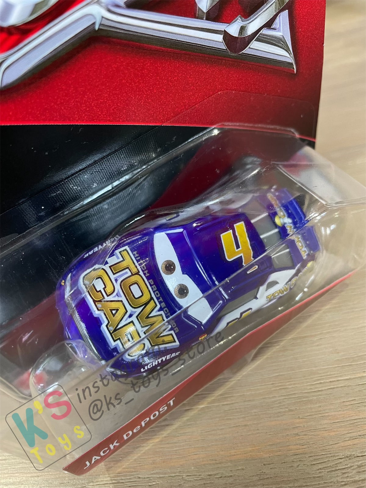 DISNEY PIXAR CARS "JACK DePOST" CARS 3 - BNIP