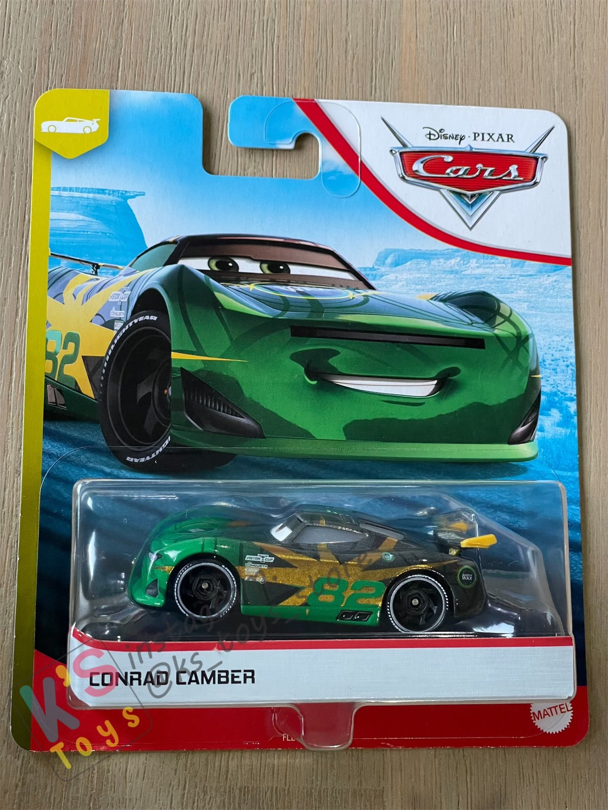 DISNEY PIXAR CARS BY MATTEL, CONRAD CAMBER - NEXT-GEN PISTON CUP RACERS SERIES - BNIP