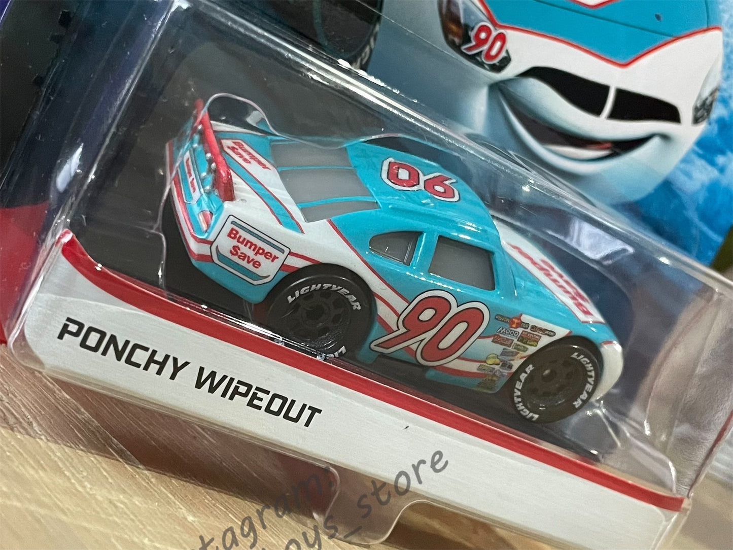 DISNEY PIXAR CARS "PONCHY WIPEOUT" DINOCO 400 SERIES - BNIP