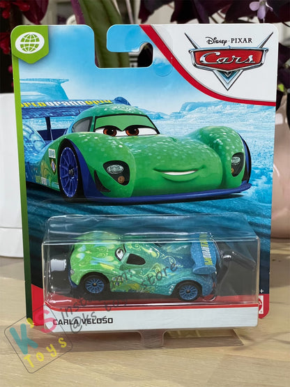 DISNEY PIXAR CARS BY MATTEL, CARLA VELOSO (WHITE CRAD) - WGP GPM SERIES - BNIP