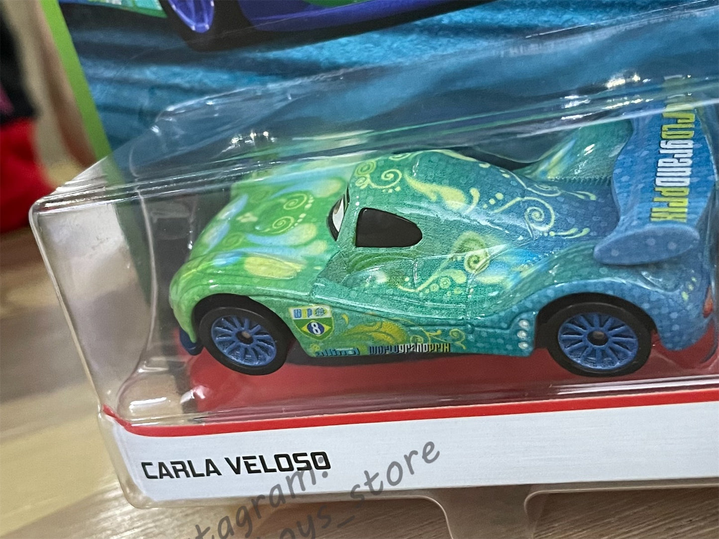 DISNEY PIXAR CARS BY MATTEL, CARLA VELOSO (WHITE CRAD) - WGP GPM SERIES - BNIP