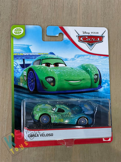 DISNEY PIXAR CARS BY MATTEL, CARLA VELOSO (WHITE CRAD) - WGP GPM SERIES - BNIP