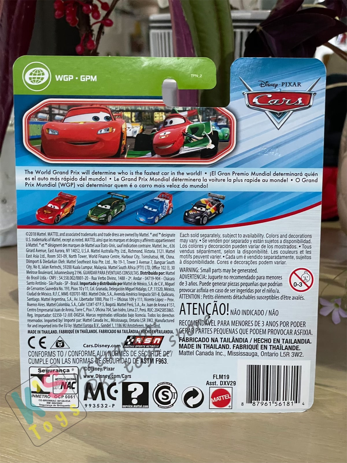 DISNEY PIXAR CARS BY MATTEL, CARLA VELOSO (WHITE CRAD) - WGP GPM SERIES - BNIP