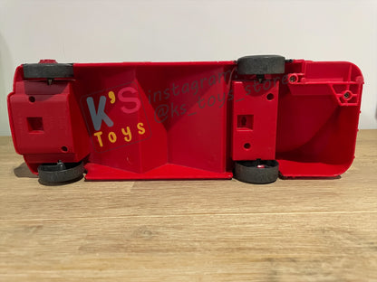 PRE-OWNED / LOOSE DISNEY PIXAR CARS BY MATTEL - "DOUBLE DECKER LONDON BUS CARRY CASE" CARS 2 - PLAYED IN GOOD CONDITION - SMALL CRACKED, READ DESCRIPTION!!!!!!!!!!