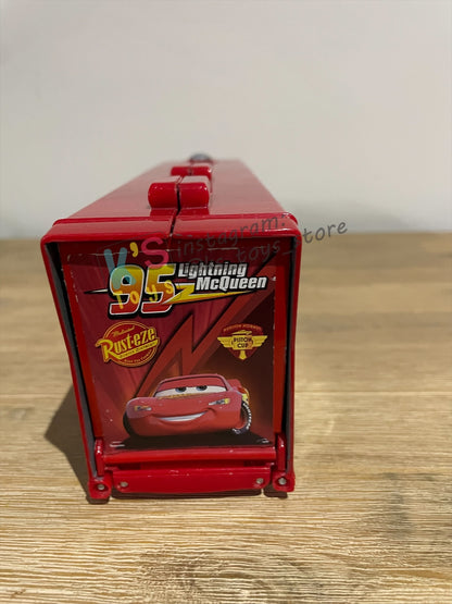 PRE-OWNED / LOOSE DISNEY PIXAR CARS BY MATTEL - "DISNEY PIXAR CARS 2 MACK HAULER SUPER LINER TRUCK PLAYSET" CARS 2 - PLAYED IN GOOD CONDITION - READ DESCRIPTION!!!!!!!!!!